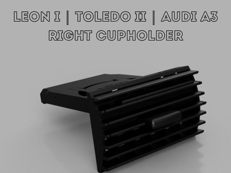 Cup Holder | Seat Leon 1 Toledo 2 Audi A3 | Manual version | Center console - Right side