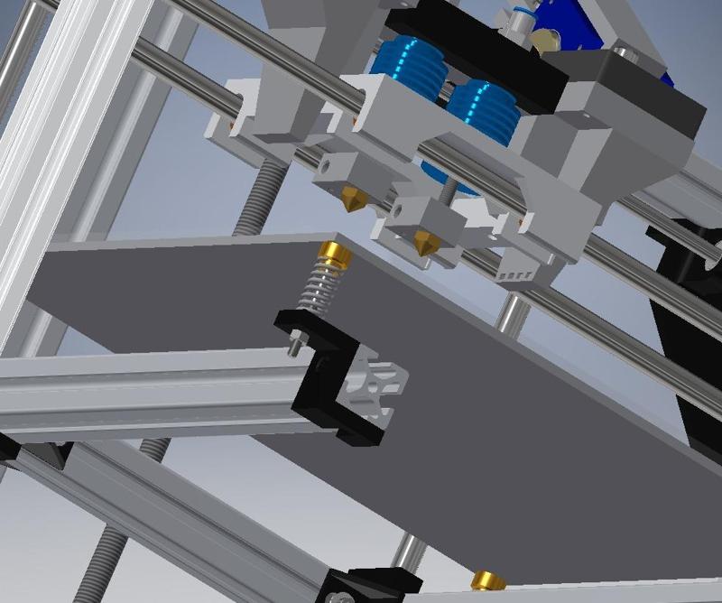 Federhalter fdür Druckbett