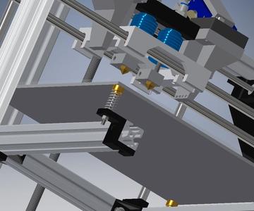 Federhalter fdür Druckbett