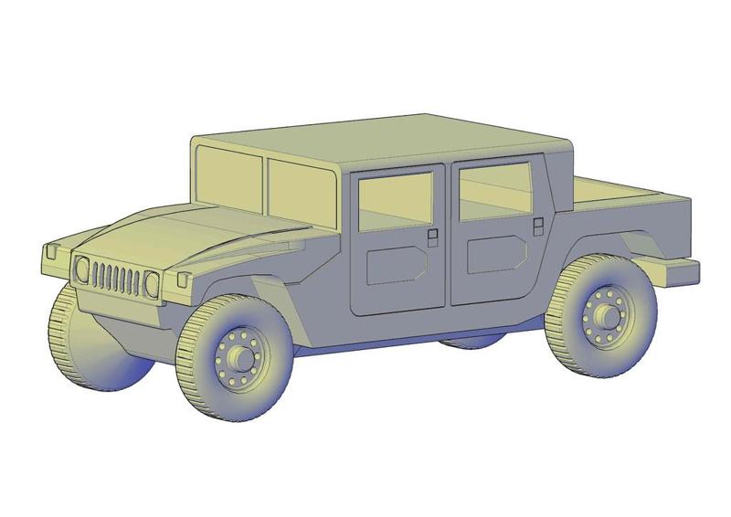 Hummer H1 double cabine pickup