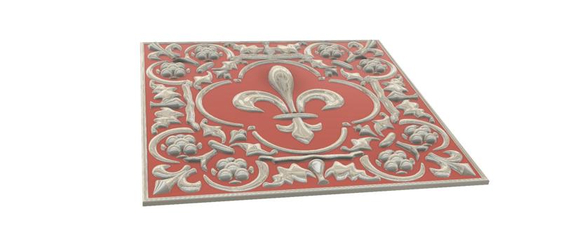 3D Relief For CNC building decor for decoration "roman abundance" 3d print