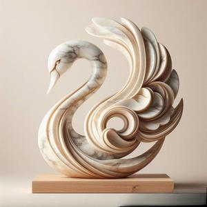 Cisne Estilizado Elegante – Decorativa Moderna