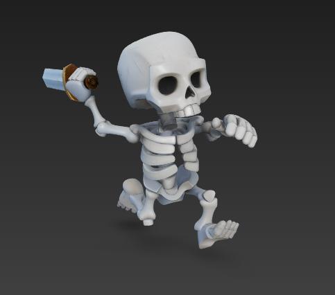 Larry Skeleton Figure Clash Royale