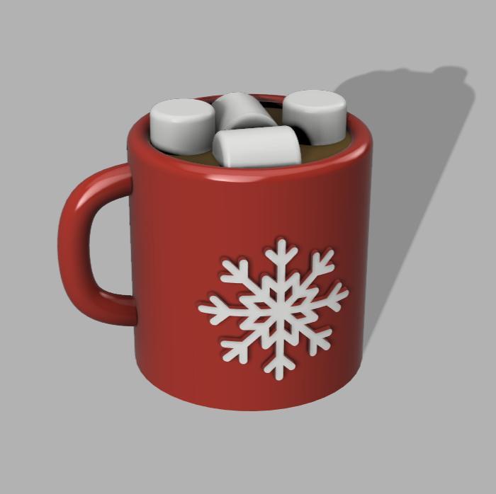 Hot Chocolate Mug Christmas Ornament
