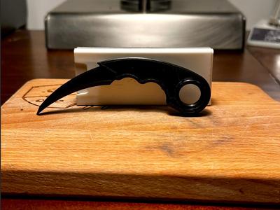 fidget karambit with blade