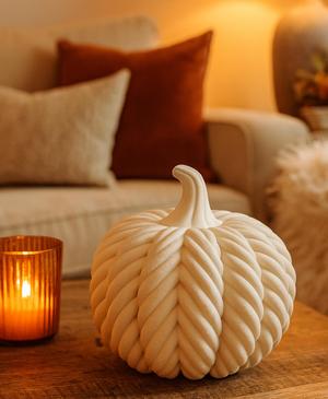 ROPE PUMPKIN / AUTUMN DECOR / HALLOWEEN DECOR / ABSTRACT PUMPKIN