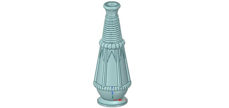 vase cup vessel v30 for 3d-print or cnc