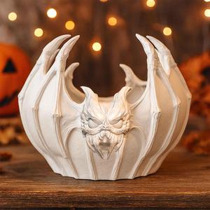 Halloween Vampire Bat Basket STL File – Gothic 3D Print Decor with No Supports