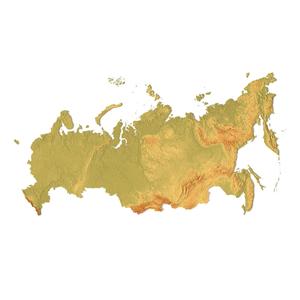 Russia Topographic Map – 3D Model for 3D Printing & CNC Carving