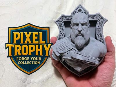 Kratos Wall Trophy – God of War | PIXEL TROPHY
