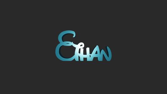 Custom Name "Ethan" - Disney Style | STL for 3D Printing + DXF for CNC