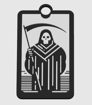 Death Tarot Keychain 