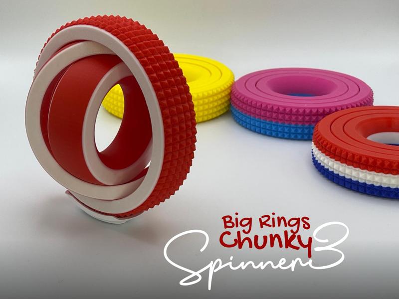 Spinner3 BigRings Chunky Fidget Spinner