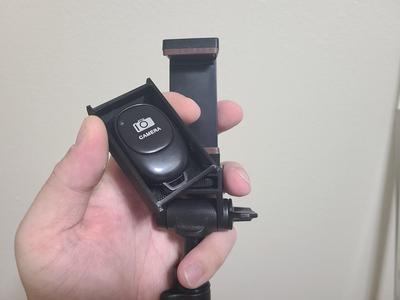 Phone Tripod Remote Storage