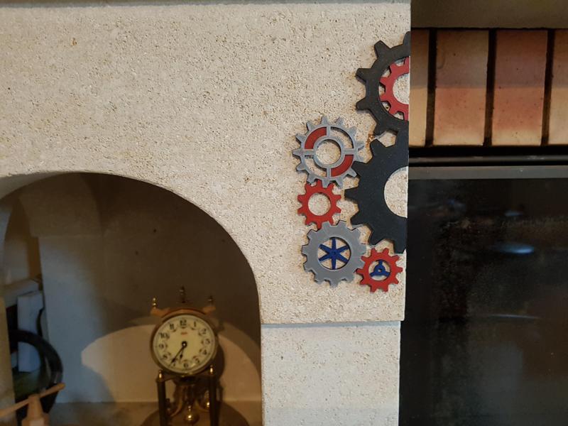 table decoration gears