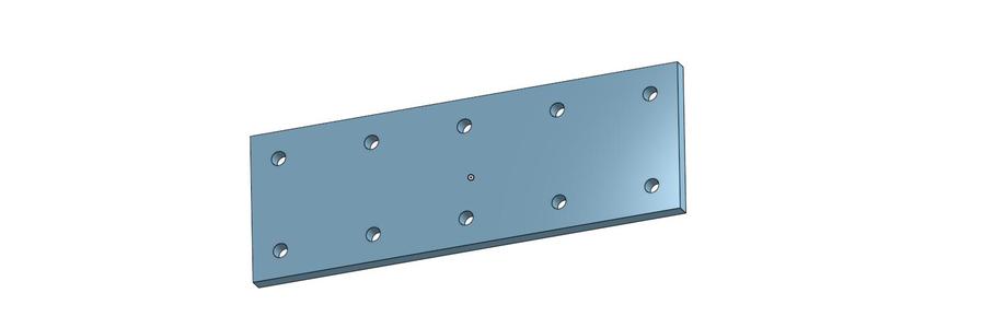 Milling stencil for Aluminum Bus Bar