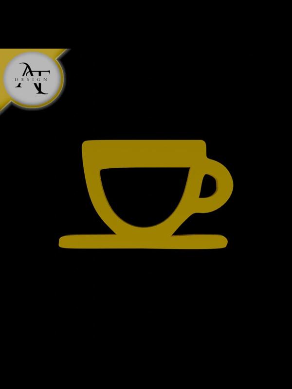 Simple Coffee Cup Symbol - 2D Art