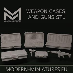 28mm Weapon Cases and Guns