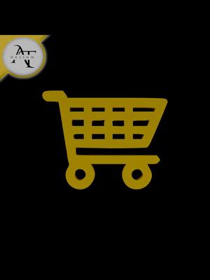 Simple Shopping Cart Symbol - 2D Art 