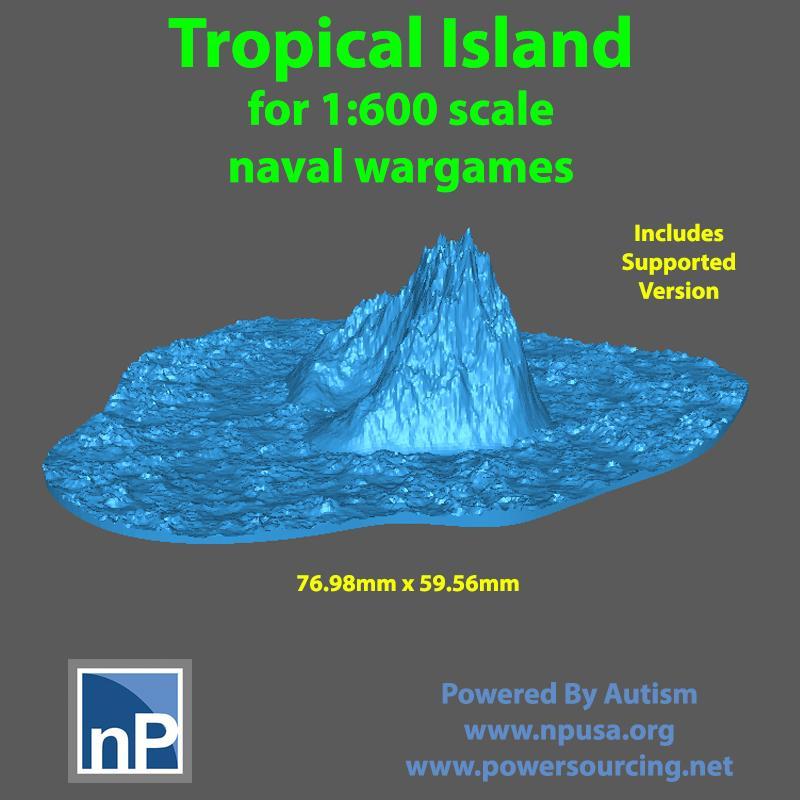 1/600 scale Tropical Island 01