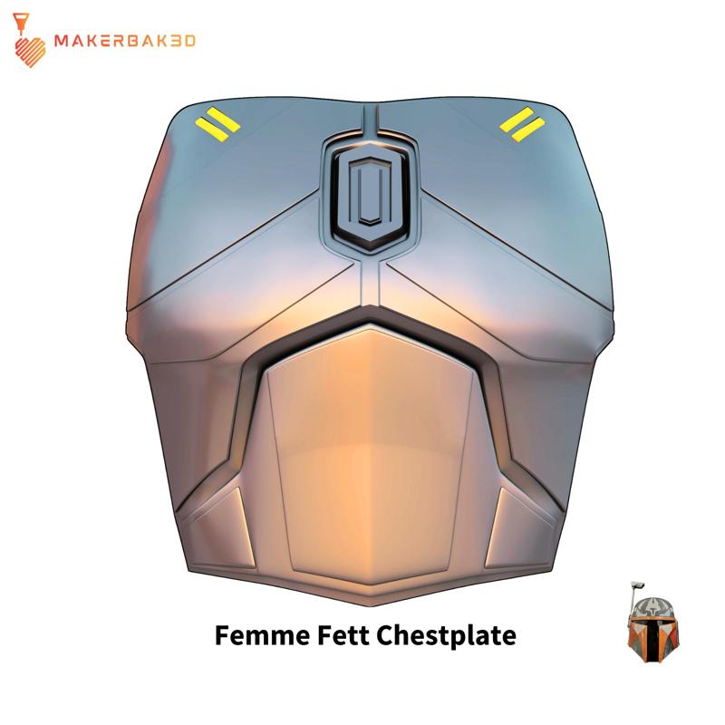 Femme Fett: Boba Fett inspired one piece female Chestplate