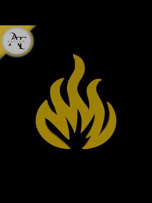 Simple Flame Symbol - 2D Art