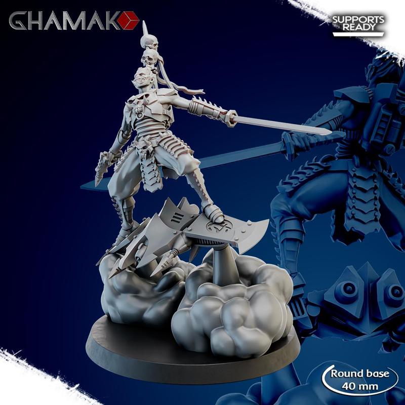 Futuristic Space Dark Elf Skater 5