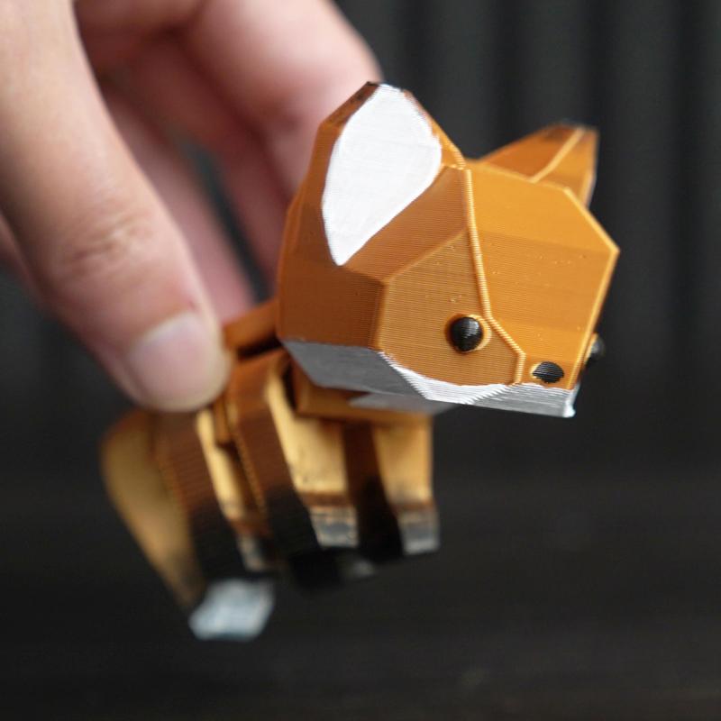 Flexible Fox (Print-in-place)