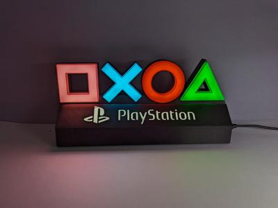 Playstation symbols light box