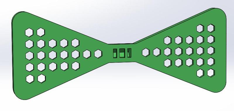 Bowtie with holes