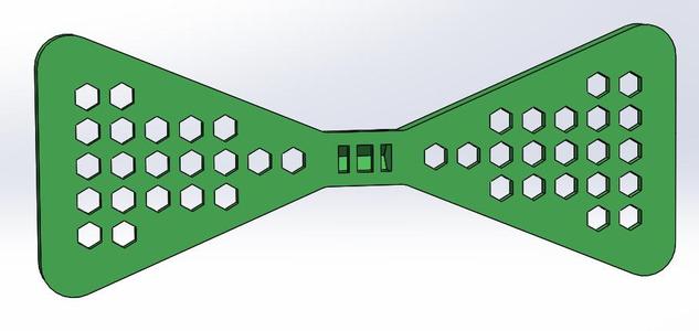 Bowtie with holes