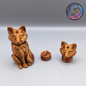 Fox Keychain Container