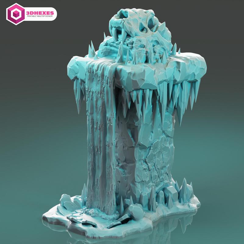 Frost Waterfall - Norn Wastelands