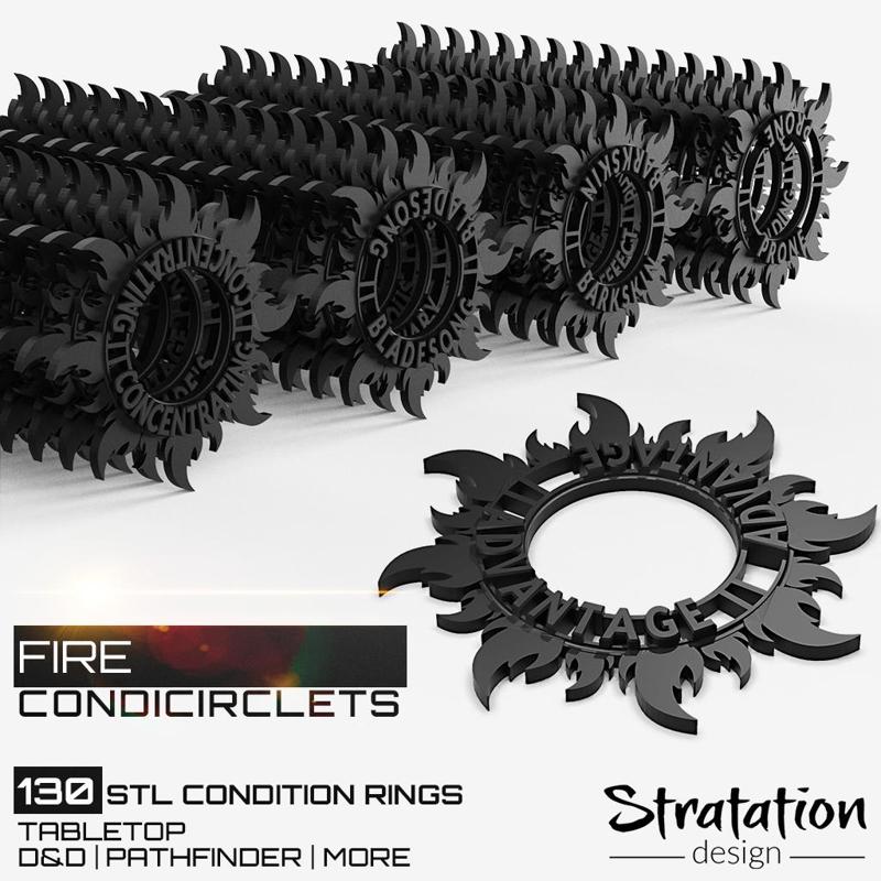 Fire CondiCirclets - 130 Condition Rings