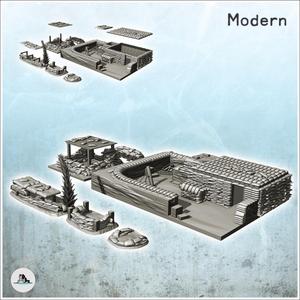 Fortified infantry positions with sandbags, bunker and mortar (3) - Cold Era Modern Warfare Conflict World War 3 RPG  Post-apo