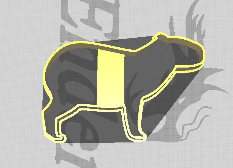 Capybara cookie cutter