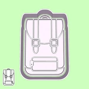 Back to school cookie cutters - backpack (style 1)