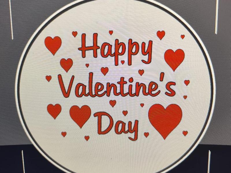 Valentines Day  Schild 2d
