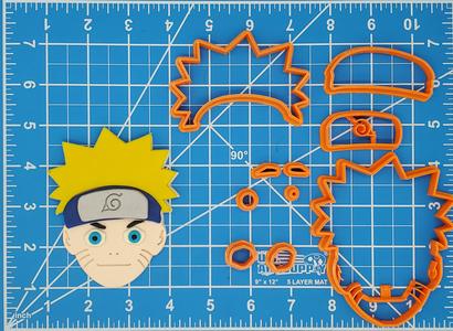 Naruto Multipiece Fondant Cookie Cutter Set Multiple Sizes