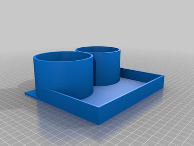 Dual Yeti Cupholder with Tray