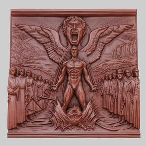 Prometheus 3d printer relief medallion obj stl