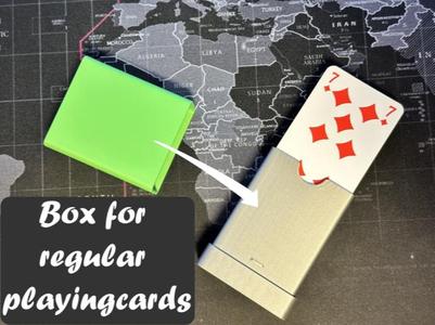 Cardbox for regular playingcards