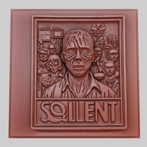 Soylent Green 3d printer relief medallion obj stl