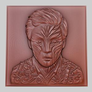 Jumper 3d printer relief medallion obj stl
