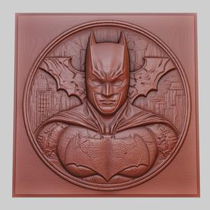 Batman Begins 3d printer relief medallion obj stl
