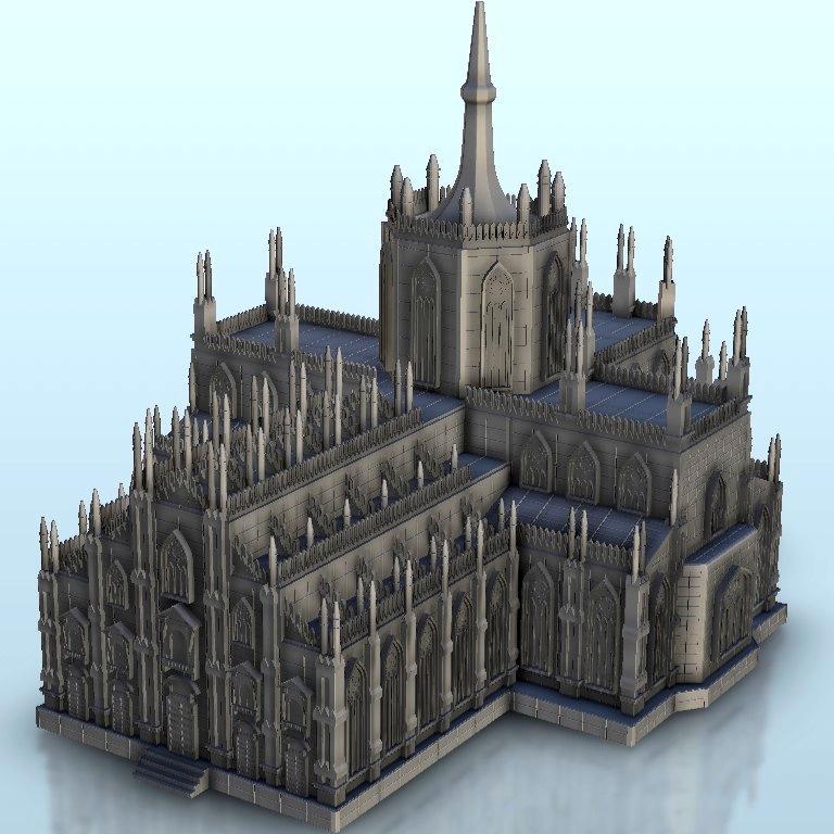 Gothic church 6 - Middle Age SAGA Medieval Fantasy Building Tabletop