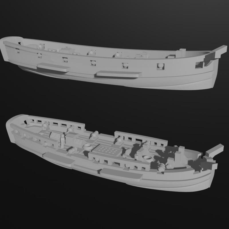 GB HMS Pickle Topsail Schooner  (8 guns) 1799-1808 & Blender Exporter, AOA-GB-14