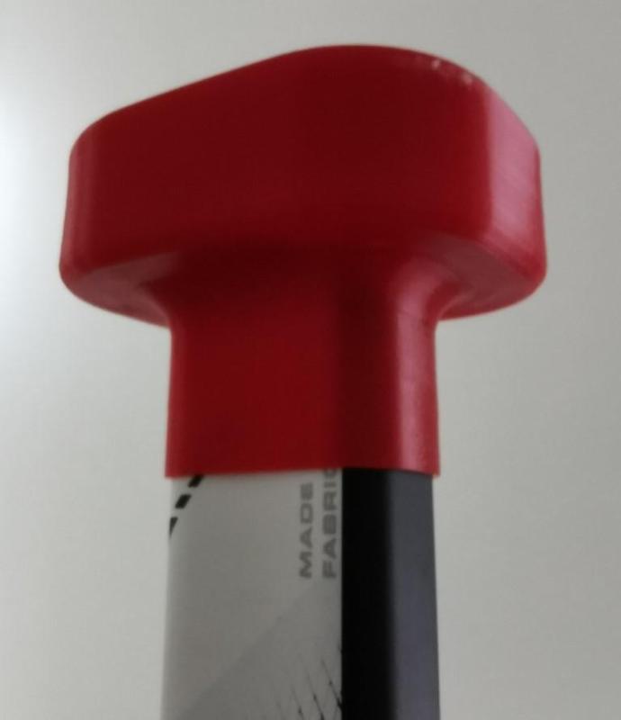 Ice-hockey goalie end stick