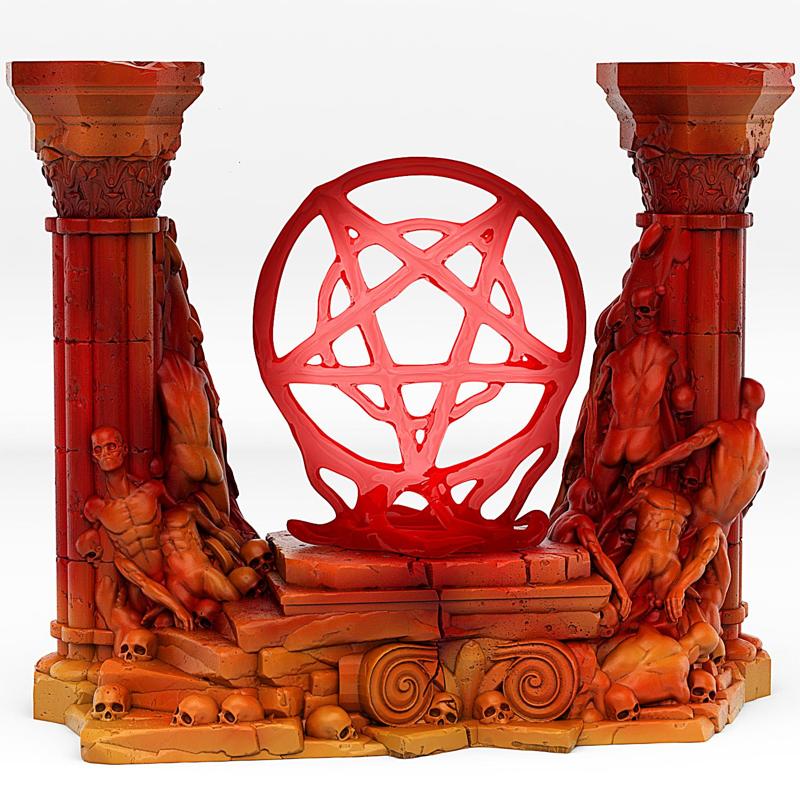 HELL PORTAL WITH ITS PENTACLE EFFECT