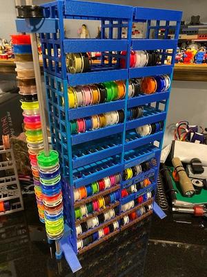 Bigger filament racks for mini filament keychains